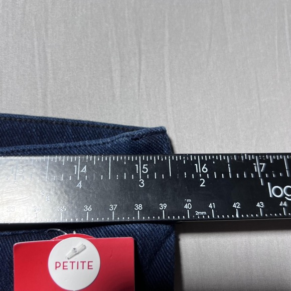 Spanx Ankle Jean-Ish Leggings Womens Large Petite Blue Twilight‎ Rinse Stretch - Picture 12 of 16